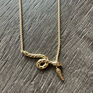 Adjustable Gold Snake Necklace